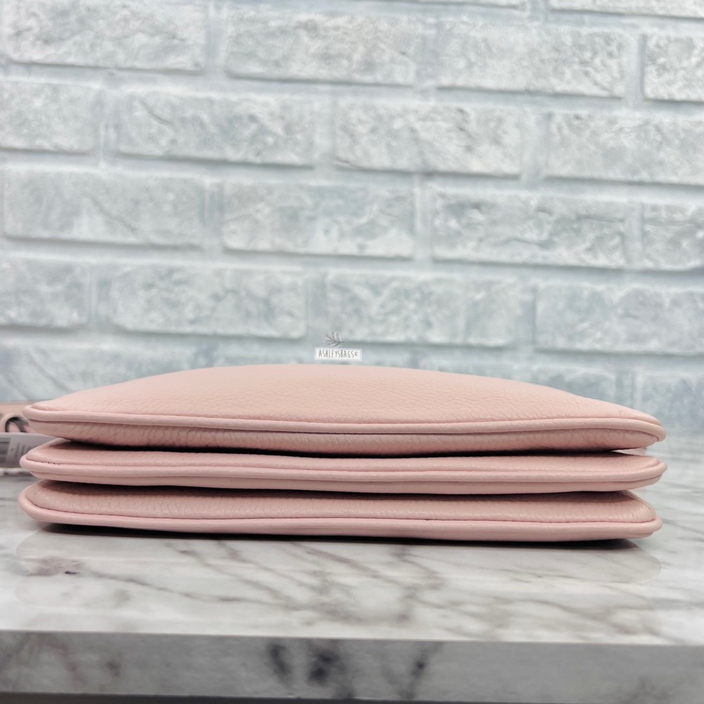 Kate Spade Leila Triple Gusset Crossbody In Rose Smoke - Picture 6 of 11
